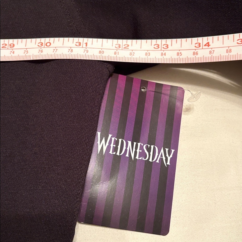 Wednesday Addams Split Window Oversized Hoodie NWT - image 10